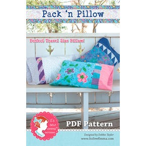 Pack 'n Pillow Downloadable PDF Sewing Pattern It's Sew Emma