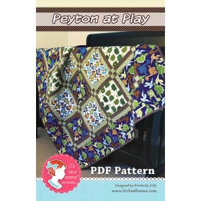 Peyton at Play Downloadable PDF Quilt Pattern It's Sew Emma