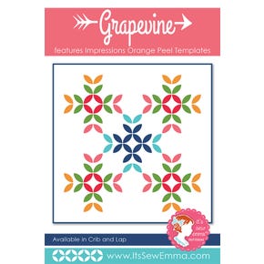 Grapevine Impressions Quilt Pattern | It's Sew Emma #ISE-302