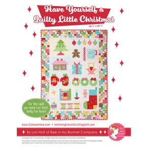 Have Yourself a Quilty Little Christmas Downloadable PDF Quilt Pattern | Bee in my Bonnet
