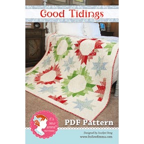 Good Tidings Downloadable PDF Quilt Pattern | Jocelyn Ueng for It's Sew Emma