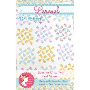 Parasol Downloadable PDF Quilt Pattern | It's Sew Emma