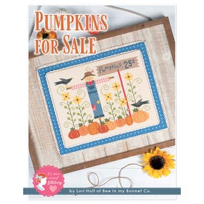 Pumpkins for Sale Cross Stitch Pattern | Lori Holt of Bee in my Bonnet with It's Sew Emma #ISE-434