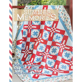 Summer Memories Quilt & Cross Stitch Book Reservation | Susan Ache for It's Sew Emma #ISE-954