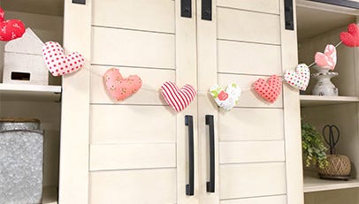 Sew A DIY Heart Banner