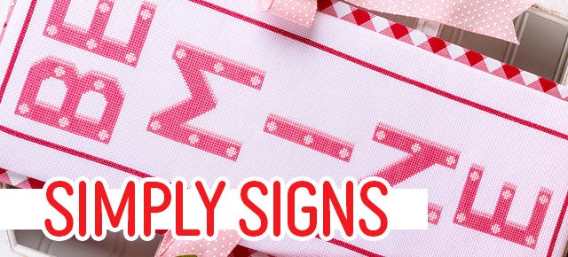 Simply Signs Stitch Along